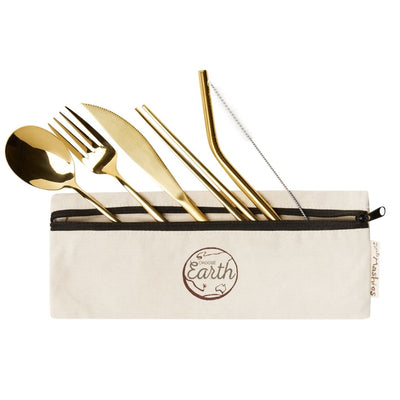 Buy Organic Cotton Bag Set & Organic Cotton Cutlery Set by Little Mashies Australia Reusable Food Pouches