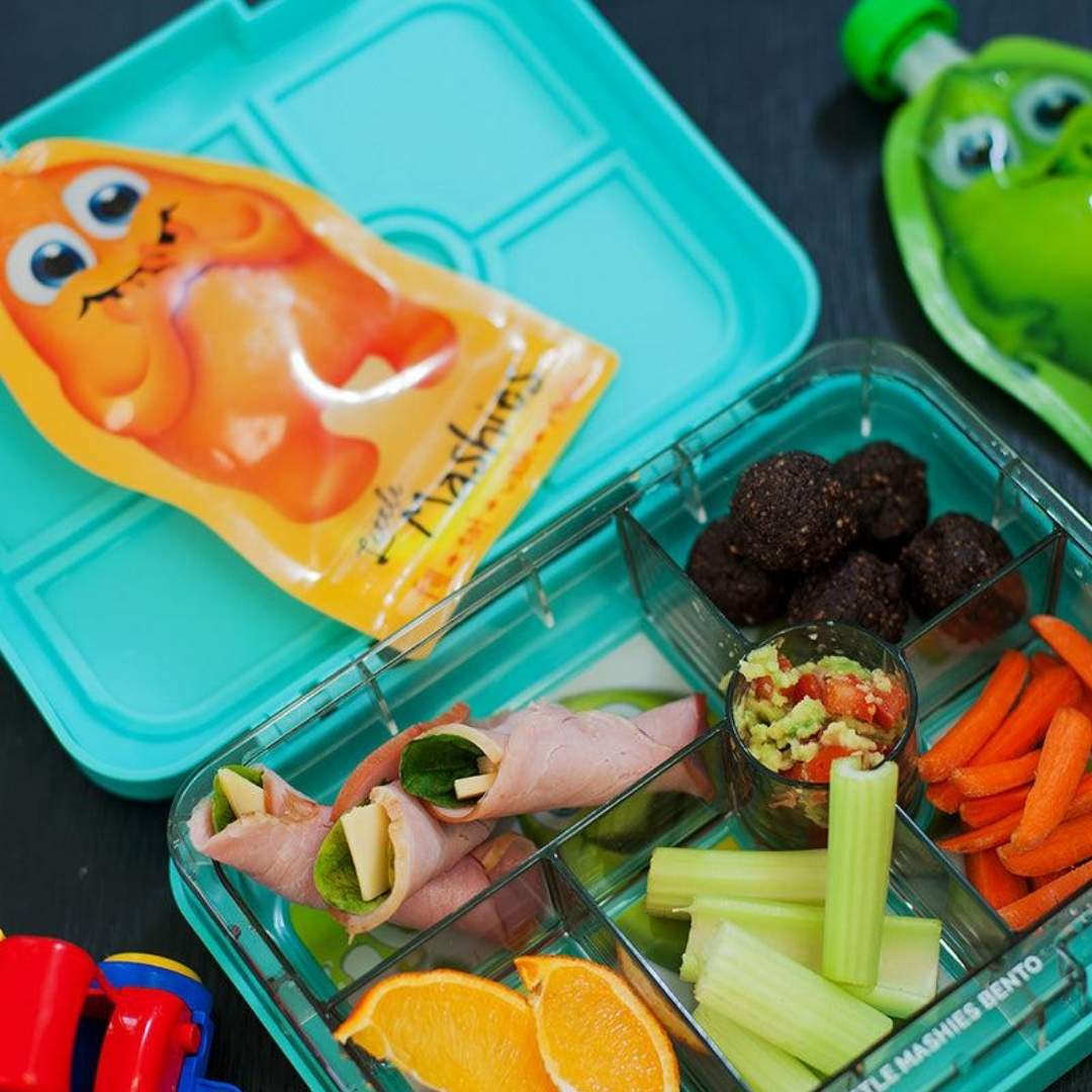 Little Mashies reusable pouches lunchbox