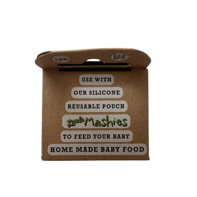 Little Mashies Baby Spoon | with Reusable Silicone Baby Food Pouch