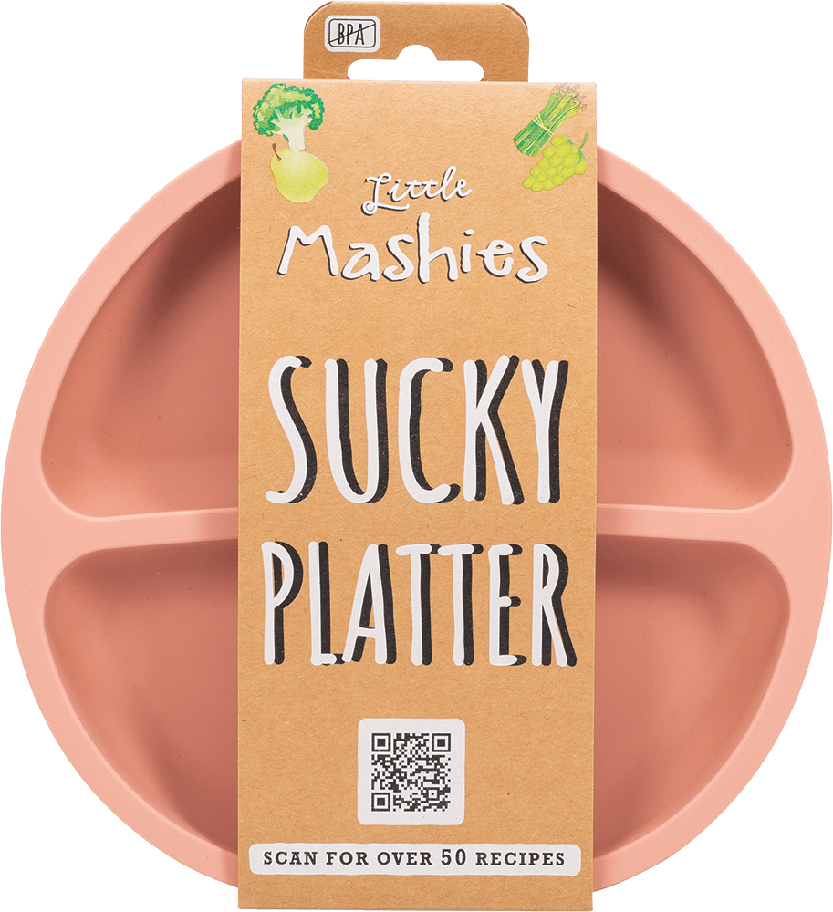Buy Pink Baby Suction Plate Best Silicone Base BPA Free Feeding Set For Toddler by Little Mashies Australia Reusable Food Pouches