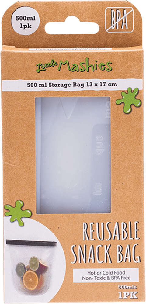 Buy Silicone Food Bag Best Silicon Storage Bags and Snack with Ziplock BPA Free by Little Mashies Australia Reusable Food Pouches