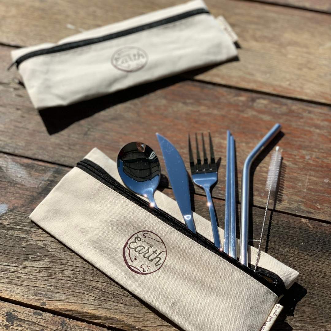 Little Mashies reusable stainless steel cutlery set australia