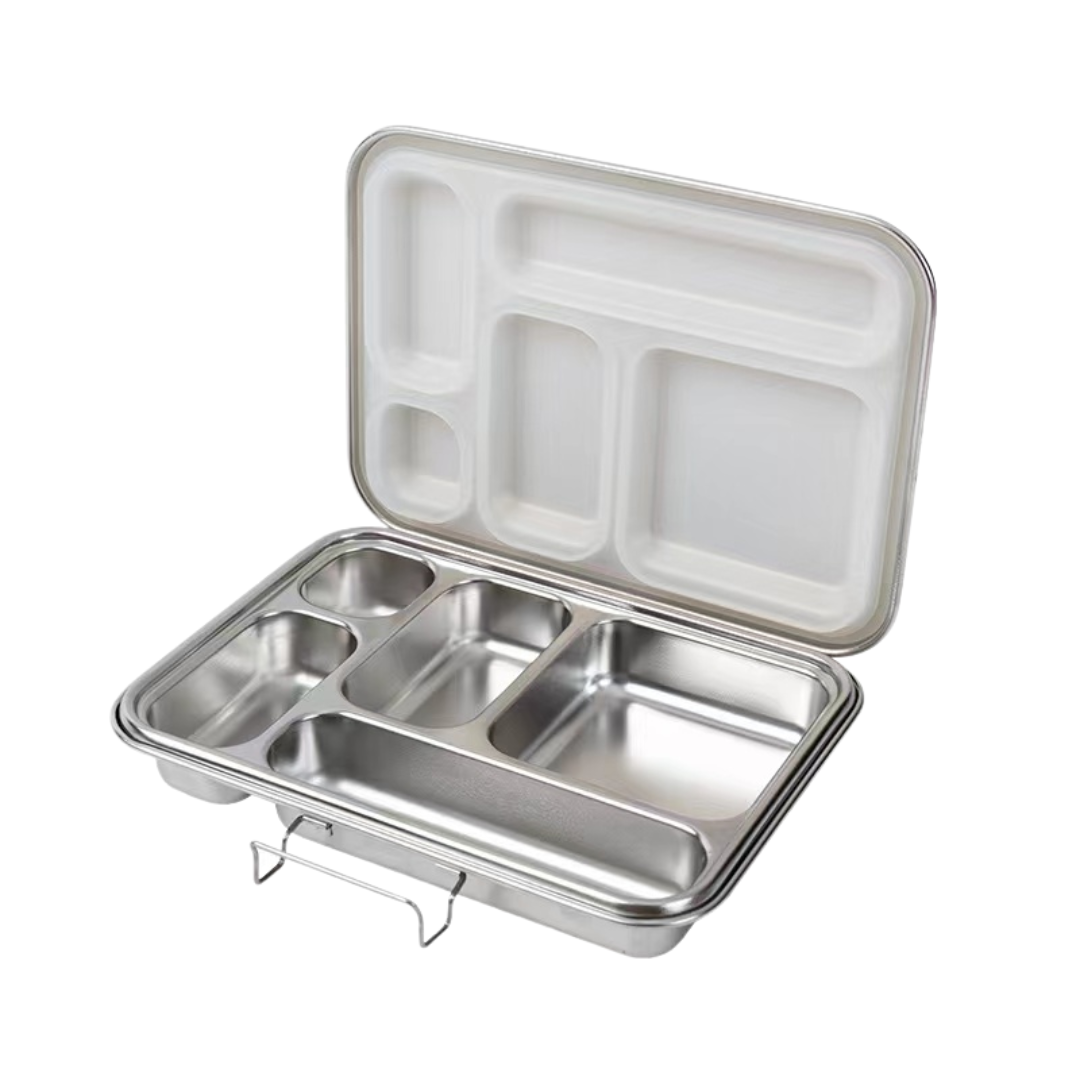 Leakproof Stainless Steel Lunchbox - 5 compartment Bento